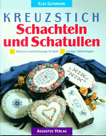 Kreuzstich - Schachteln und Schatullen. Stickerei und Kartonage-Technik. Farbige Zählvorlagen.