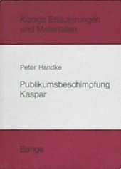 Beispielbild fr Publikumsbeschimpfung. Kaspar. zum Verkauf von medimops