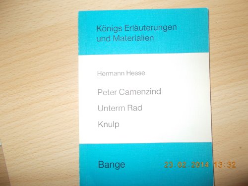 9783804402065: Peter Camenzind - Unterm Rad - Knulp