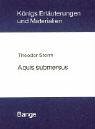 Aquis submersus. ErlÃ¤uterungen und Materialien. (Lernmaterialien) (9783804403116) by Storm, Theodor; Eversberg, Gerd