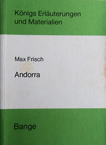9783804403390: Max Frisch: Andorra (Knigs Erluterungen und Materialien, Band 145)