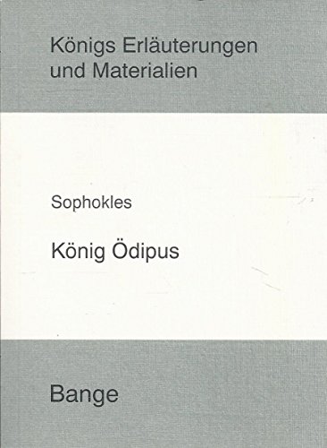 Beispielbild fr Knigs Erluterungen und Materialien, Bd.46, Knig dipus zum Verkauf von medimops