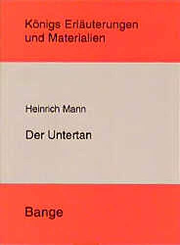 9783804403970: Der Untertan. (Lernmaterialien)