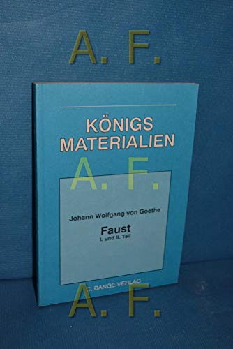 Stock image for Materialienband zu Johann Wolfgang von Goethe Faust I und II for sale by Book Dispensary