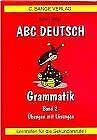 Beispielbild fr ABC Deutsch, Grammatik zum Verkauf von medimops
