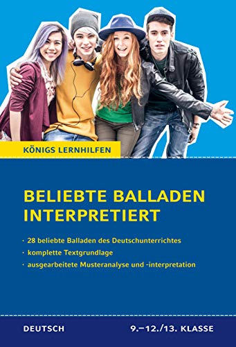 9783804412132: Beliebte Balladen interpretiert.: 28 beliebte Balladen des Deutschunterrichtes