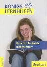 Beispielbild fr Beliebte Gedichte interpretiert. Knigs Lernhilfen Deutsch : Klassen 9 - 13 zum Verkauf von antiquariat rotschildt, Per Jendryschik