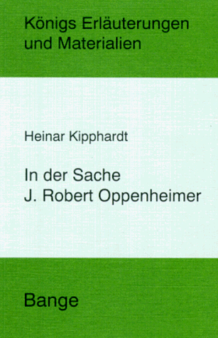 Beispielbild fr In der Sache J. Robert Oppenheimer zum Verkauf von medimops