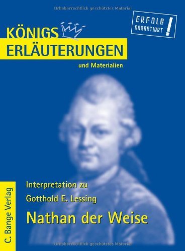 9783804416925: Knigs Erluterungen und Materialien, Bd.10, Nathan der Weise
