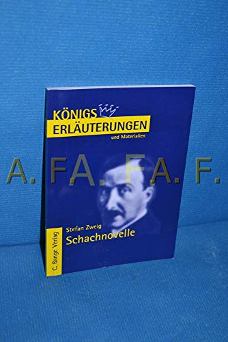 Beispielbild fr Knigs Erluterungen und Materialien, Bd.384, Schachnovelle zum Verkauf von medimops