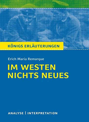 Beispielbild fr Konigs/Erich Maria Remarque/Im Westen nichts Neues (German Edition) zum Verkauf von GoldBooks