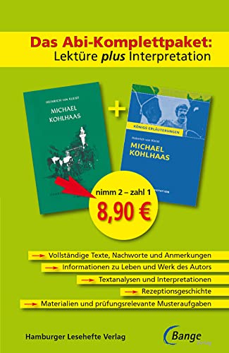 Michael Kohlhaas - Das Abi-Komplettpaket: LektÃ¼re plus Interpretation: KÃ¶nigs ErlÃ¤uterung mit kostenlosem Hamburger Leseheft (9783804498044) by Kleist, Heinrich Von
