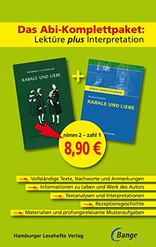 9783804498068: Kabale und Liebe - Das Abi-Komplettpaket: Lektre plus Interpretation. Knigs Erluterung mit kostenlosem Hamburger Leseheft
