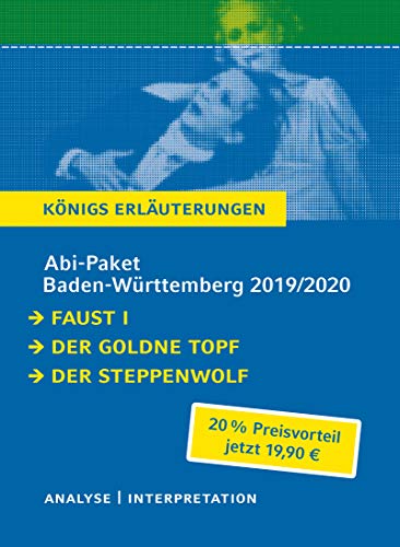 Beispielbild fr Abitur Baden-Wrttemberg 2019 - Knigs Erluterungen Paket: Ein Bundle mit allen Lektrehilfen zur Abiturprfung: Faust I, Der goldne Topf, Der Steppenwolf zum Verkauf von medimops