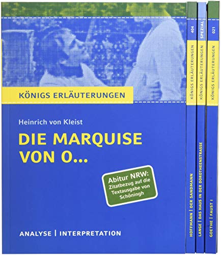 9783804498334: Abitur Deutsch Leistungskurs Nordrhein-Westfalen 2020 - Knigs Erluterungen-Paket.: Ein Bundle mit allen Lektrehilfen zur Abiturprfung: Faust I, ... Der Sandmann, Das Haus in der Dorotheenstrae