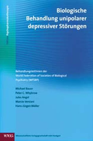 9783804721753: Biologische Behandlung unipolarer depressiver Strungen