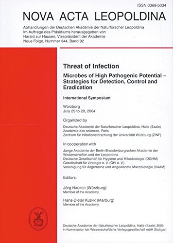 9783804722361: Threat of Infection: Microbes of High Pathogenic Potential-Strategies for Detection, Control and Eradication