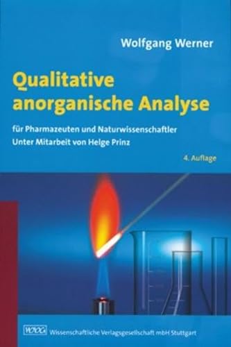 9783804722644: Qualitative anorganische Analyse: fr Pharmazeuten und Naturwissenschaftler