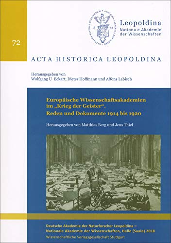 9783804737976: Europische Wissenschaftsakademien im "Krieg der Geister"