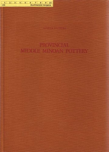 9783805306287: Provincial Middle Minoan Pottery