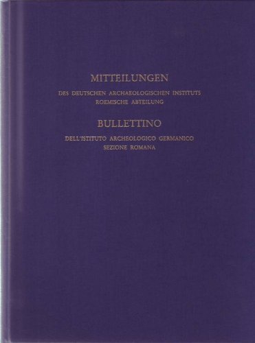 Beispielbild fr Mitteilungen des Deutschen Archologischen Instituts, rmische Abteilung, Bd.93 zum Verkauf von medimops