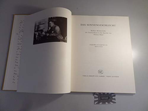 Beispielbild fr Das Sonnengeschlecht - Berliner Meisterwerke der Amarna-Kunst in der Sprache von Thomas Mann. (Begleitpublikation zur Sonderausstellung Joseph und Echnaton - Thomas Mann und gypten (Lbeck, Mnchen, Berlin, Zrich, Bern 1992 - 1993). zum Verkauf von Antiquariat Alte Seiten - Jochen Mitter