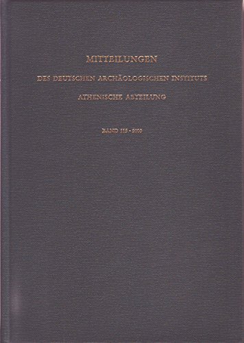 9783805328654: Mitteilungen des Deutschen Archologischen Instituts, athenische Abteilung