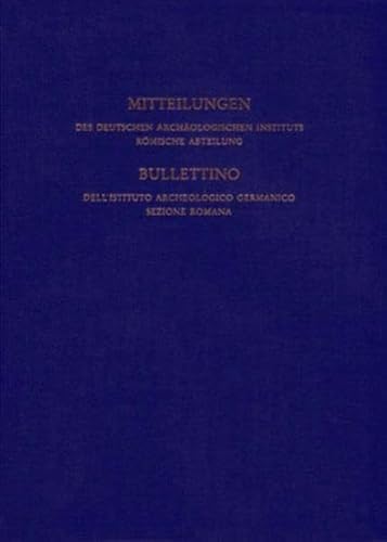 9783805333092: Mitteilungen des Deutschen Archologischen Instituts. Rmische Abteilung 109: Jahrgang 2002