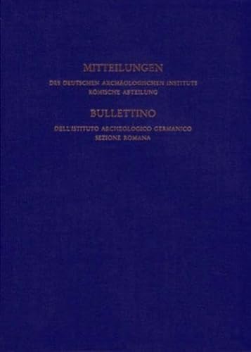 9783805333092: Mitteilungen des Deutschen Archologischen Instituts. Rmische Abteilung 109: Jahrgang 2002