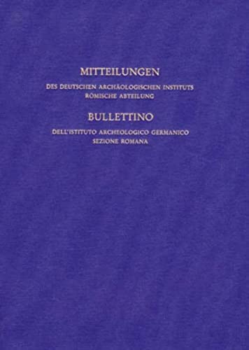 9783805334204: Mitteilungen des Deutschen Archologischen Instituts, rmische Abteilung