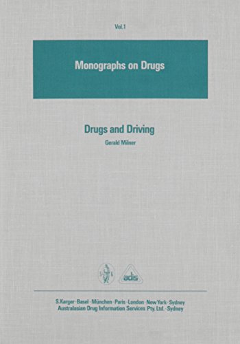 Stock image for Drugs and Driving (Monographs on Drugs) for sale by Zubal-Books, Since 1961