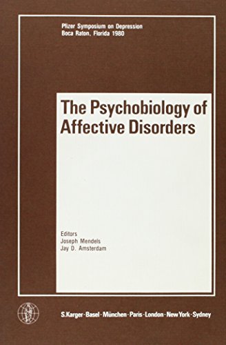Beispielbild fr Psychobiology of Affective Disorders (Pfizer Symposium on Depression) zum Verkauf von Wonder Book
