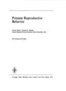 9783805514958: Primate Reproductive Behavior