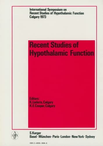 Stock image for Recent Studies in Hypothalamic Function for sale by PsychoBabel & Skoob Books