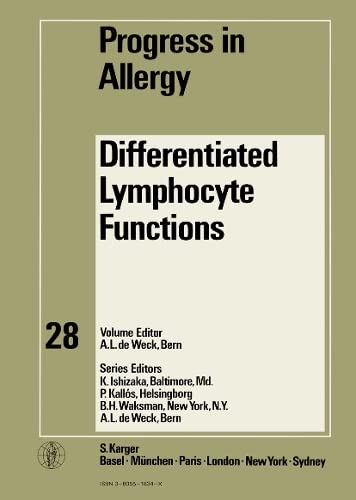 Stock image for Differentiated Lymphocyte Functions. Progress in Allergy, Volume 28 for sale by Zubal-Books, Since 1961