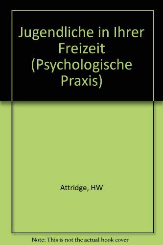 Jugendliche in ihrer Freizeit : e. sozialpsycholog. Analyse ; 14 Tab. U. E. Kranzhoff u. R. Schmi...