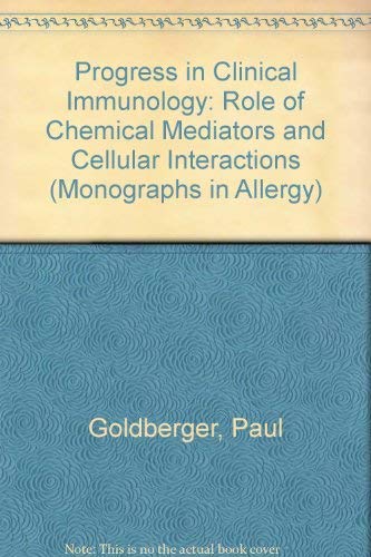 Imagen de archivo de Progress in Clinical Immunology (Monographs in Allergy) a la venta por Ergodebooks