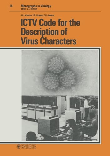 9783805537698: ICTV Code for the Description of Virus Characters (Monographs in Virology, Vol. 14)