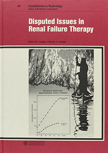 Imagen de archivo de Disputed Issues in Renal Failure Therapy (Contributions to Nephrology) a la venta por Half Price Books Inc.