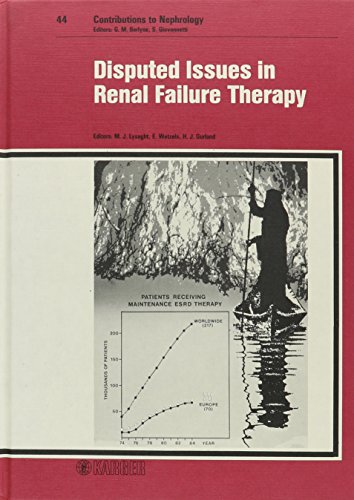 Stock image for Disputed Issues in Renal Failure Therapy (Contributions to Nephrology) for sale by Half Price Books Inc.