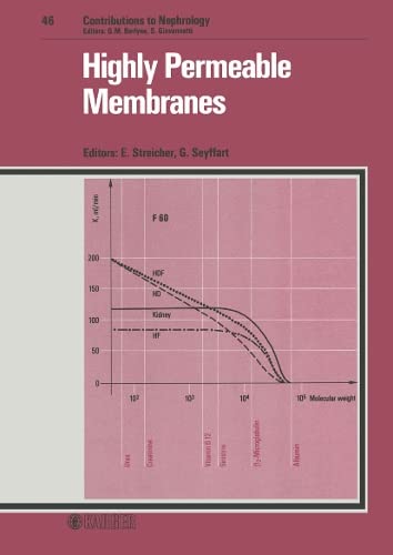 9783805539944: Highley Permeable Membranes (Contributions to Nephrology)