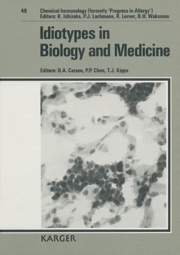 9783805550000: Idiotypes in Biology and Medicine: 48