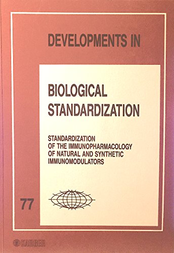 9783805556194: Standardization of the Immunopharmacology of Natural and Synthetic Immunomoducators