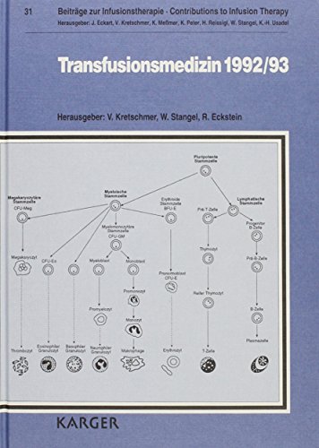 9783805558419: Transfusionsmedizin, 1992/93 (BEITRAEGE ZUR INFUSIONSTHERAPIE)