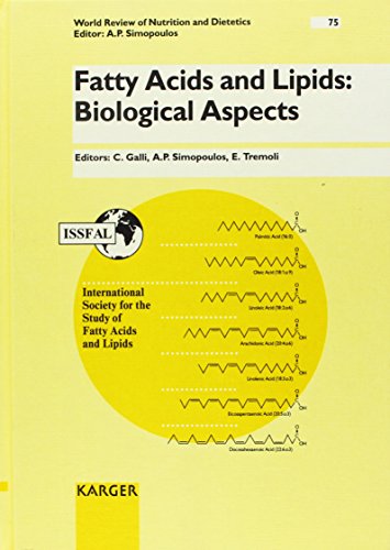Stock image for Fatty Acids And Lipids: Biological Aspects: 1st International Congress of the International Society for the Study of Fatty Acids and Lipids (ISSFAL), . Review of Nutrition and Dietetics, Vol. 75) for sale by Solr Books