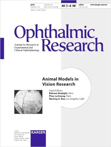 9783805585842: Animal Models in Vision Research: Ophthalmic Research Vol. 40 (3-4) 08