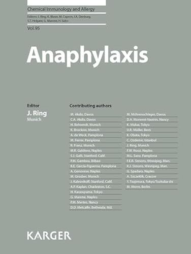 Beispielbild fr Anaphylaxis zum Verkauf von Buchpark
