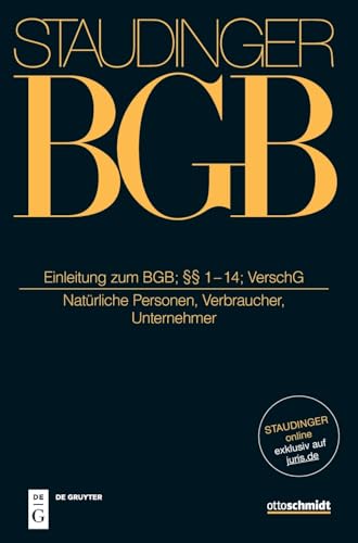 Stock image for Einleitung Zum Bgb; 1-14; Verschg (Hardcover) for sale by AussieBookSeller