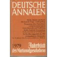 Imagen de archivo de Deutsche Annalen 1979. Jahrbuch des Nationalgeschehens. a la venta por Gabis Bcherlager