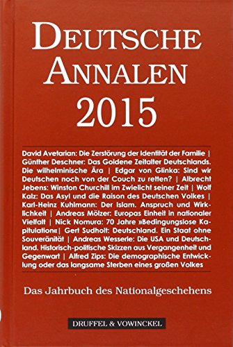 Imagen de archivo de Deutsche Annalen 2015: Jahrbuch des Nationalgeschehens a la venta por medimops